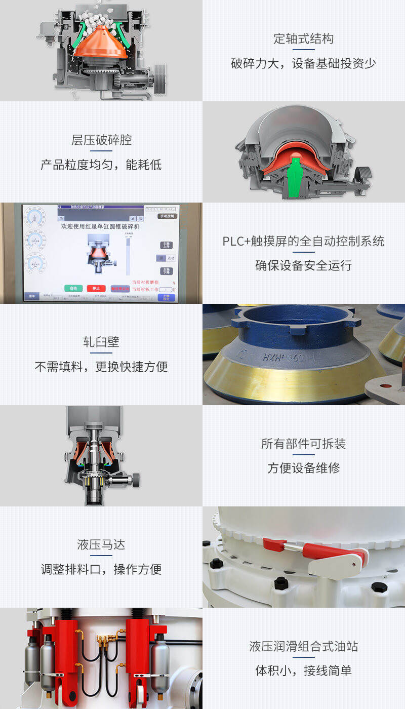 紅星圓錐破碎機細節圖